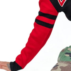 Suéter Cárdigan Informal de Punto para Invierno, Diseño de Talla Grande con Decoración Bordada, Ropa de Hermandad, Logotipo DST Personalizado - Product Image 5