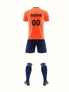 Logo personnalisé antibactérien léger séchage rapide ensemble de maillot de football respirant 100% polyester col en V équipes OEM Service personnalisé - Product Image 3