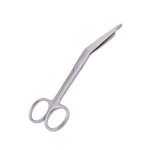 Tijera de vendaje Lister, hoja afilada en ángulo, acabado en arena, acero inoxidable, tijera fina para sala de cirugía médica - Product Image 2
