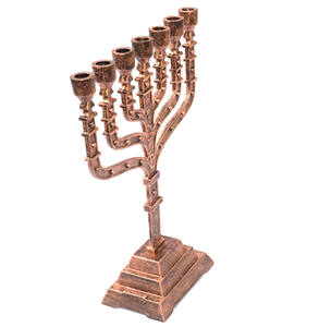 Décoration Menorah Porte-bougie pour la décoration de Noël Support de bougie en métal pour mariage Décoration de dîner et de salle à manger - Product Image 3