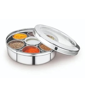 Boîte à épices en acier inoxydable en gros, récipient à épices en acier, boîte de rangement pour épices, boîte à épices pour la cuisine, boîte à épices indienne - Product Image 6