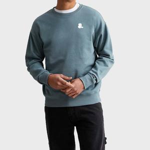 Nouveaux hommes surdimensionné 100% coton sweat lourd polaire imprimé motif goutte épaule col rond respirant sweat à capuche décontracté - Product Image 3