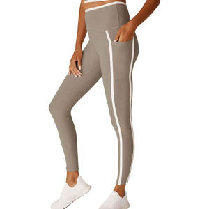 Mallas de mujer con logotipo en la cintura, servicio OEM, ropa de yoga personalizada al mejor precio del fabricante - Product Image 5