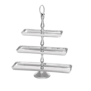Home Hotel Restaurant Elegant Design Stainless Steel Handmade Decorative Cake Stand Multi-functional Usage Birthday Party - Product Image 2