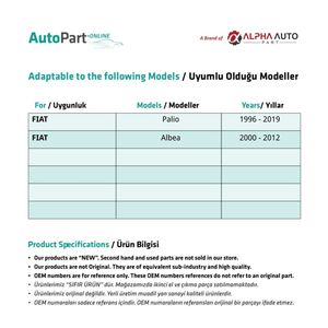 Fil d'ouverture intérieur de porte avant-droite-gauche-SET pour Fiat Albea Palio - Product Image 2