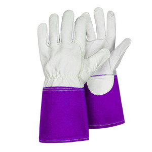 Gants de soudage TIG en cuir de chèvre de haute performance, résistants à la chaleur, pour travaux industriels lourds, sécurité, lutte contre les incendies, barbecue - Product Image 5