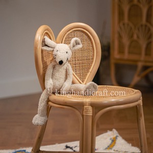 Chaise en rotin faite à la main écologique pour enfants-Siège en osier léger pour baby shower, fête d'anniversaire et décoration d'événement - Product Image 3