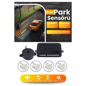 เซ็นเซอร์ที่จอดรถสีขาว18มม. พร้อมเสียงเตือนรูปตาสำหรับอุปกรณ์จอดรถ - Product Image 4