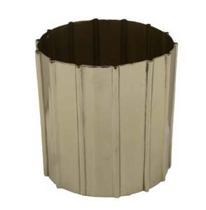 Maceta de Metal decorativa de alta calidad, niquelado negro, aspecto impresionante para interiores y exteriores, hecha a mano, personalizada, al por mayor, abultada - Product Image 3