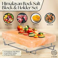 Plaque unique de sel rose de l'Himalaya pour barbecue, cuisine et décoration de la maison de carreaux de roche naturelle