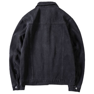 Veste en jean confortable pour hommes mode vêtements d'extérieur élégant tissu respirant Durable parfait pour Streetwear décontracté moderne à la mode - Product Image 3
