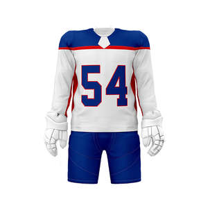 Ensemble complet d'uniformes de hockey sur glace personnalisés, maillot et short, numéro personnalisé 25 54 06 46 43, respirant, équipe professionnelle, athlétique - Product Image 3