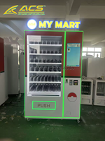 Distributeur automatique de boissons et de snacks ACS avec écran tactile, armoire de sélection commerciale, capacité de 300 à 600 pièces, télécommande