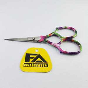 Ciseaux à poignée fantaisie fabriqués avec des cisailles à moitié plaquées or en acier inoxydable 3.5" - Product Image 4