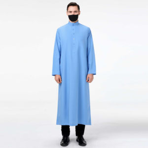 Nouveau à la mode hommes Daffah saoudien Thobes vente en gros islamique arabe dubaï 2024 haute qualité Daffah Thobe fabricant en PK - Product Image 1
