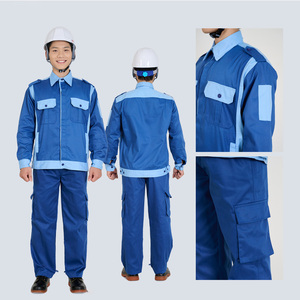 Uniformes DE TRABAJO profesionales de alta visibilidad de manga larga gris amarillo mezcla de polialgodón duradera MultiPocket fábrica asequible - Product Image 6