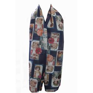 Women's Fashion Designer Printed Satin Silk Sari Long <b>Indian</b> Style Neck <b>Scarf</b> Headwraps Wholesale Lots Digital Printing - Product Image 6