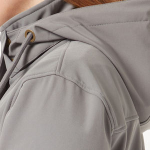 Chaqueta Softshell resistente al agua a prueba de viento con capucha, chaquetas Softshell ligeras y transpirables para mujer para adultos - Product Image 4