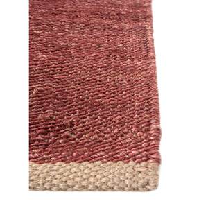 พรมลายเรขาคณิตแบบทอแบนจากปอกระเจาและป่านสีแดงและสีส้มสำหรับใช้ในบ้าน-Pdjt-667 - Product Image 4