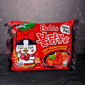 สำหรับ Samyang buldak Instant Ramen แพ็คเก็ตเดียวมะเขือเทศ140กรัมพาสต้า flavour บรรจุในถุง
