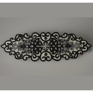 Hermoso camino de cuentas camino de mesa con cuentas hecho a mano mantel de diseño Floral colorido para mesa de comedor bodas y Decoración elegante - Product Image 1