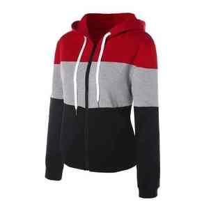 Sudaderas con Capucha para Mujer, Impresión Personalizada a Color, Sudaderas de Otoño, 100% Poliéster, Precio Económico, Cierre de Cremallera, Alta Calidad, Venta al Por Mayor - Product Image 5