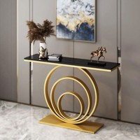Meilleure Vente : Table Console Moderne en Métal avec Base Pliable, Rangement Multifonctionnel, Couleurs Élégantes
