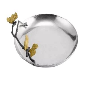 Plateau à salade moderne en métal argenté Décor de bol à fruits classique pour hôtel et restaurant servant des aliments Bienvenue à l'acheteur commercial - Product Image 1