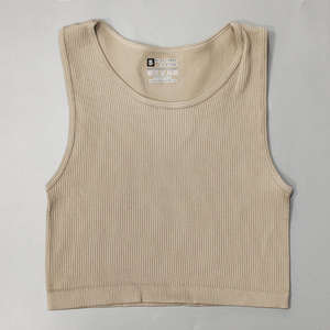 เสื้อกล้ามครอปเอวสูงสำหรับผู้หญิงบราออกกำลังกายโยคะสไตล์ใหม่แห้งเร็วเสื้อออกกำลังกายแบบเกลียวไร้รอยต่อด้านหลังใช้ในยิม - Product Image 2