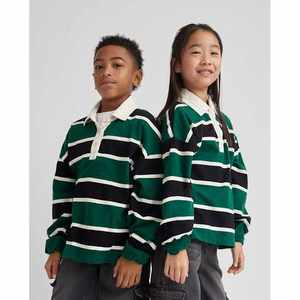 Camiseta de Rugby Extra Grande para Mujer de Sugar & Jade para Adolescentes en Colores Abeto y Madera Roja - Product Image 2