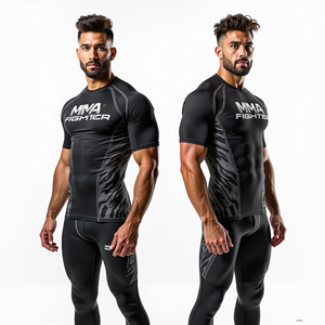 Fabricante de protectores de erupción BJJ personalizados, impresión sublimada Premium, protectores de erupción MMA duraderos para gimnasio y competición - Product Image 4