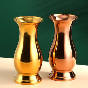 Florero Decorativo de Metal para el Hogar, Sala de Estar, Hotel, Oficina, Centro de Mesa, Decoración de Interiores, Artículo de Exhibición de Primera Calidad - Product Image 2