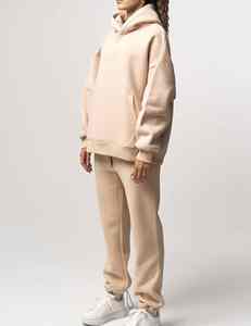 Chándales Personalizados Unisex de Poliéster/Algodón Grueso, Holgados, Invernales, Transpirables, Antibolitas, con Estampado Digital de Lujo - Product Image 4