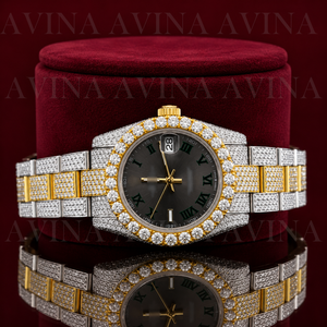 Reloj de Lujo de Cuarzo y Acero Inoxidable para Hombre |   Reloj de 41 mm con esfera de cristal, números romanos, correa de 20 mm y cierre oculto, para uso diario/negocios - Product Image 4