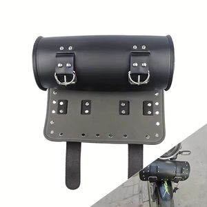 Bolsa de Cuero PU para Equipaje de Motocicleta, Alforja de Herramienta de Horquilla Delantera y Trasera para Sportster Dyna Softail Chopper Bobber Cruiser - Product Image 5