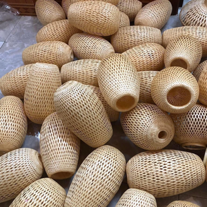 Lanterne boule en rotin du Vietnam-Lumière décorative artisanale naturelle - Product Image 2