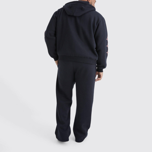 Survêtement d'hiver pour homme en molleton de coton léger, personnalisé avec impression en relief, coupe oversize, fermeture éclair, respirant, couleur unie, haute qualité - Product Image 6