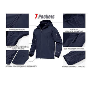 Men's Softshell Jacket with Comfortable Fit Latest Arrival for Winter Outdoor Usage OEM Wholesale Customized - Product Image 6
