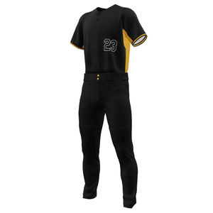 Ensemble de maillot de baseball pour homme avec logo d'équipe imprimé par sublimation, séchage rapide, respirant, 100% polyester, motif uni, chemises et shorts - Product Image 6