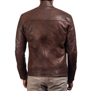 Chaqueta de cuero personalizada para hombre 2024, el último diseño con cuello levantado, estilo informal de lona para un estilo diferente para hombre - Product Image 5