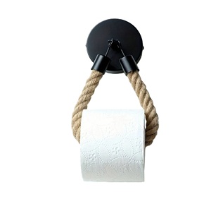 High Selling Hanging Wooden & Rope <b>Toilet</b> Paper Towel Tissue <b>Holder</b> Bathroom Unique Stylish Kitchen Paper Towel <b>Holder</b> - Product Image 6