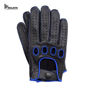 Premium leather <b>motorcycle</b> racing gloves with touchscreen support breathable comfort and strong <b>grip</b> stylish riding - Product Image 3