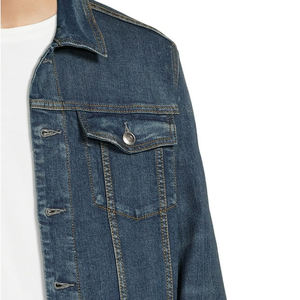 Veste en jean respirante pour hommes très vendue veste en jean de qualité supérieure avec logo/couleur personnalisé pour homme à prix raisonnable - Product Image 5