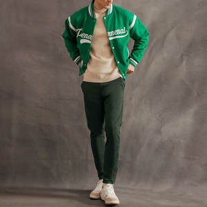 Veste d'hiver universitaire pour hommes en gros avec logo et motifs personnalisés Veste d'hiver universitaire pour hommes en plein air - Product Image 3