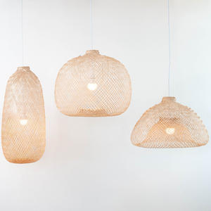 Abat-jour suspendu en bambou naturel, artisanat de haute qualité, prix bon marché du Vietnam - Product Image 4