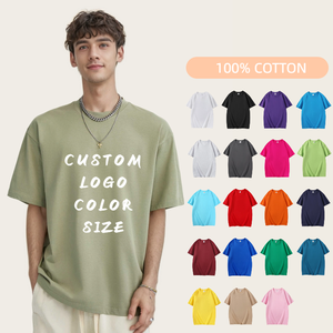 T-shirts en coton personnalisés d'usine OEM pour hommes T-shirt tricoté en pur coton respirant à manches courtes Chemise décontractée à la mode - Product Image 1