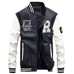 Personnalisé Vestes universitaires pour hommes de haute qualité Cuir vintage à capuche Baseball Style letterman Hiver Automne Extérieur Fournisseur OEM ODM - Product Image 2