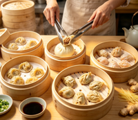 Papier sulfurisé alimentaire antiadhésif pour la cuisson des raviolis, des baozi et la friteuse à air