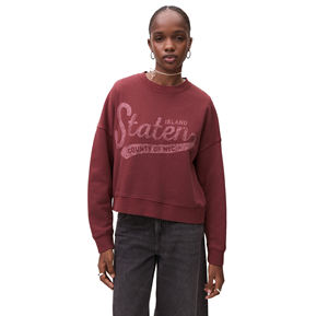 Sudadera de Invierno Personalizada para Mujer con Bordado, Diseño Liso con Estampado Frontal, Cuello Redondo, Detalle en Relieve, 100% Algodón, Talla Grande - Product Image 1