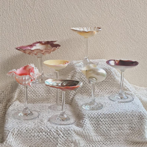 Copa de cristal de concha marina Premium, copa de vino de concha decorativa, copas de vino de concha marina únicas para el hogar y el regalo - Product Image 2